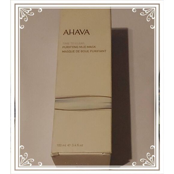 BNIB~AHAVA Time to Clear Purifying Mud Mask~3.4 fl.oz. - Picture 3 of 3